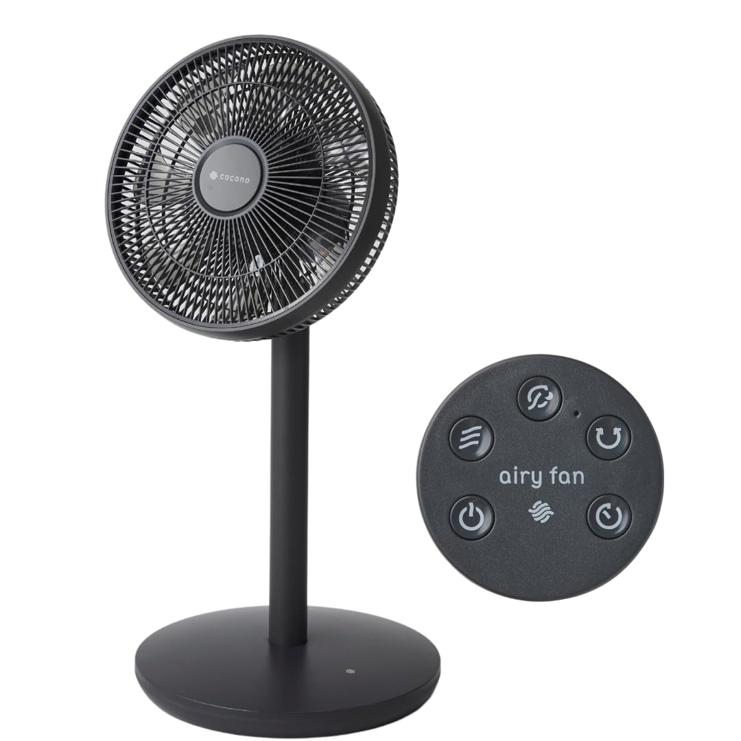 ココノ 扇風機 CF-B271SR サーキュレータ　リビングファン dcモーター Amazon | cocono 扇風機 静音 360度首振り おしゃれ スマホ操作 airy